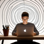 **Prompt 1: Digital Canvas & Content Power**
    A young, innovative entrepreneur is seated at a clean, minimalist desk, intensely focused on a laptop. Around them, luminous digital projections emanate, showcasing various online platforms: a blog interface, social media feeds, online course modules, and a simplified e-commerce storefront. Swirling lines of light and abstract data streams connect these elements, extending outwards to imply global reach and instant connection. The overall atmosphere is one of creativity, low-cost productivity, and boundless digital opportunity, emphasizing the power of ideas and content creation over physical assets. The entrepreneur's expression is focused and inspired.