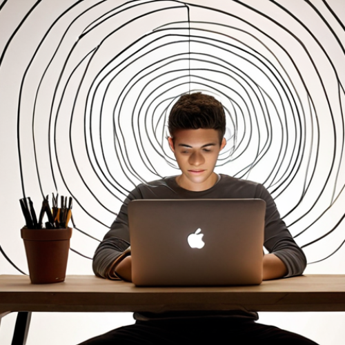 Home 14 **Prompt 1: Digital Canvas & Content Power**
A young, innovative entrepreneur is seated at a clean, minimalist desk, intensely focused on a laptop. Around them, luminous digital projections emanate, showcasing various online platforms: a blog interface, social media feeds, online course modules, and a simplified e-commerce storefront. Swirling lines of light and abstract data streams connect these elements, extending outwards to imply global reach and instant connection. The overall atmosphere is one of creativity, low-cost productivity, and boundless digital opportunity, emphasizing the power of ideas and content creation over physical assets. The entrepreneur's expression is focused and inspired.