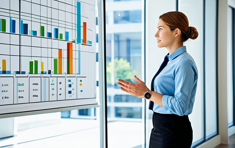 A thoughtful professional entrepreneur, fully clothed in a modest business casual outfit, stands in a modern, brightly lit office space. They are looking at a transparent, holographic display showing a blend of quantitative charts and qualitative customer feedback word clouds, symbolizing the pursuit of 'true value' beyond superficial numbers. The atmosphere is insightful and forward-thinking, with a focus on genuine connection. The subject has perfect anatomy, correct proportions, natural pose, well-formed hands, and proper finger count. This image is safe for work, appropriate content, fully clothed, professional, and family-friendly, high quality, professional photography, natural lighting.