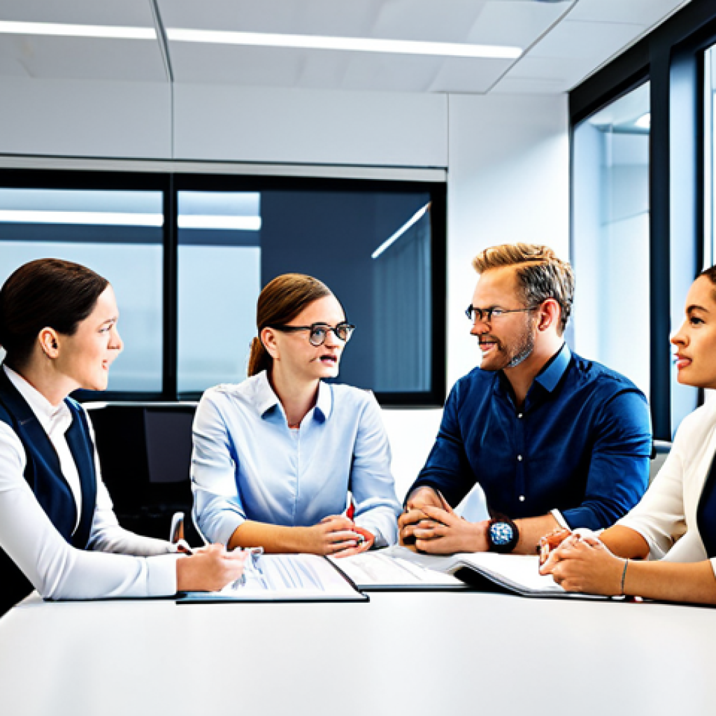 **
"A diverse team brainstorming in a modern, brightly lit office, fully clothed, appropriate attire, safe for work, collaborative environment, perfect anatomy, natural proportions, professional setting, high quality."
**