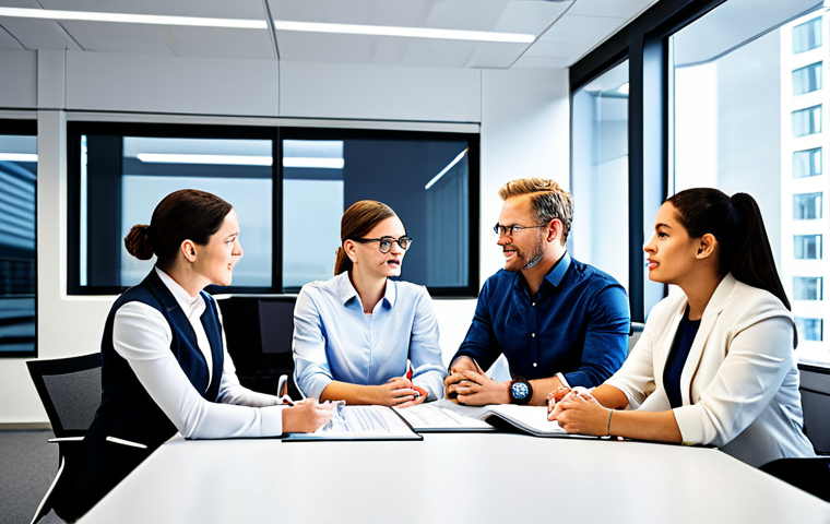**
"A diverse team brainstorming in a modern, brightly lit office, fully clothed, appropriate attire, safe for work, collaborative environment, perfect anatomy, natural proportions, professional setting, high quality."
**