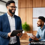 로우코스트 비즈니스 모델의 시장 테스트 방법 - A startup founder conducting an in-depth interview with a diverse group of customers in a cozy, mode...
